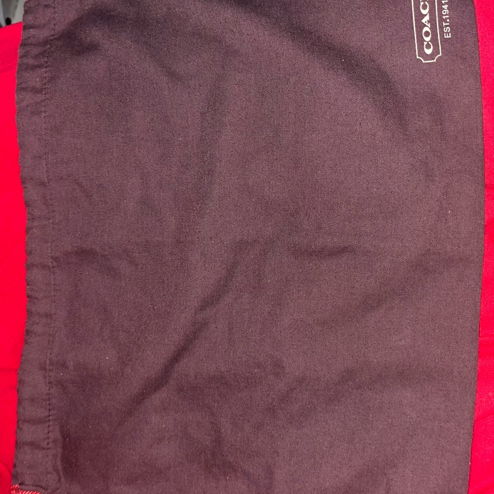 Coach Maroon and Crimson Bag